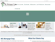 Tablet Screenshot of mlmortgage.net